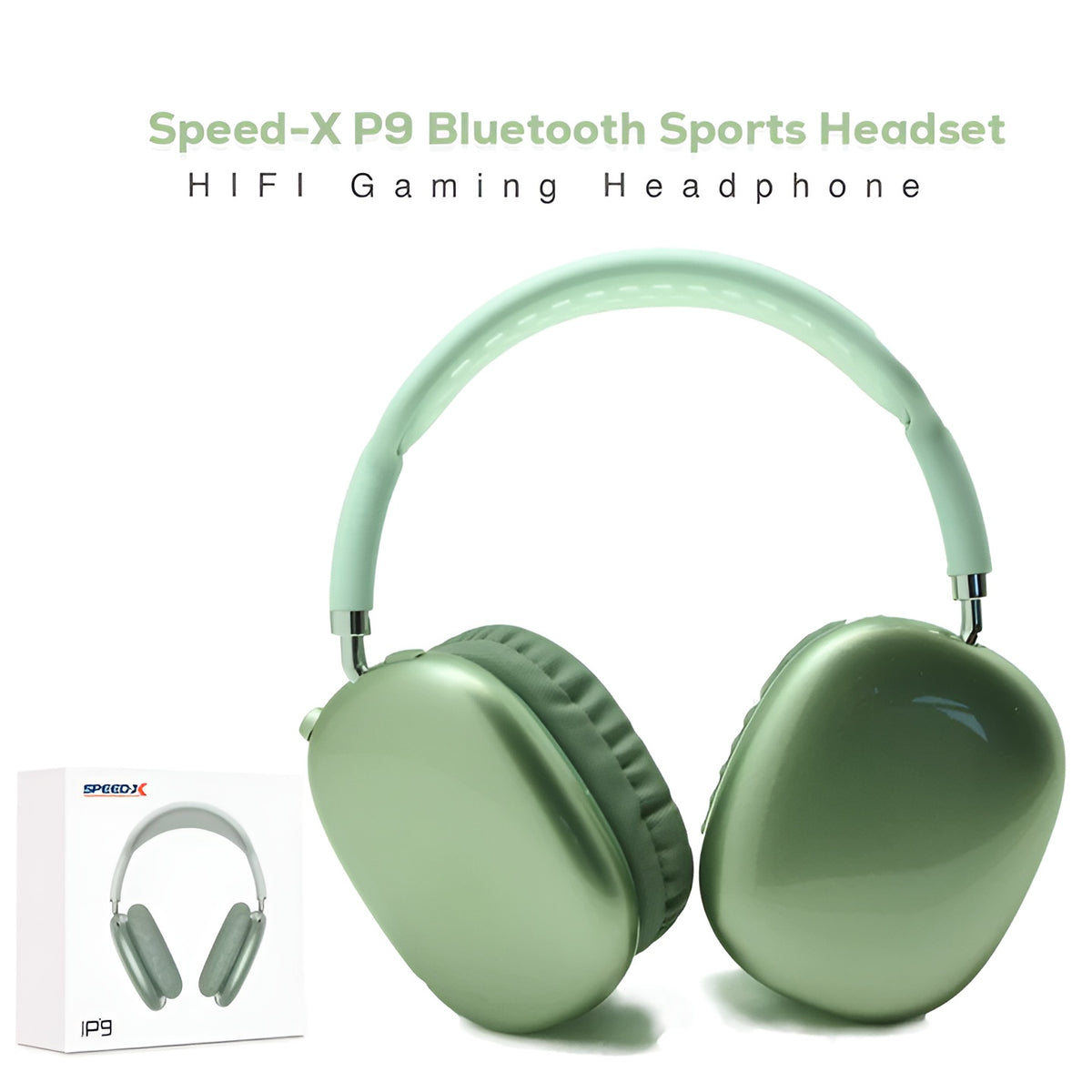 Professional P9 Pro Bluetooth Headset | Bluetooth Hifi Gaming Headset - Black