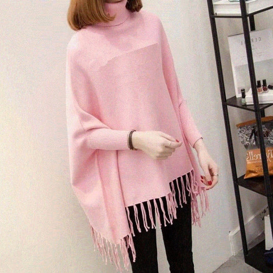 Stylish Pink Fleece Poncho - Free Size, Ready to Wear &amp; Fits All | Best Quality Top For Girls - Best Quality Poncho For Winter - Pink Color
