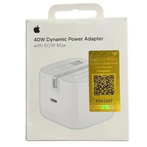 iPhone 3 Pin 40W Fast Charger | USB-C PD Power Adapter for iPhone & iPad (Quality AAA)