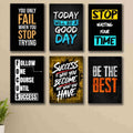 6 PC Wall Decor Cardboard Phototiles With Double Sided Back Sticking And Positive Quotes(8*11size)