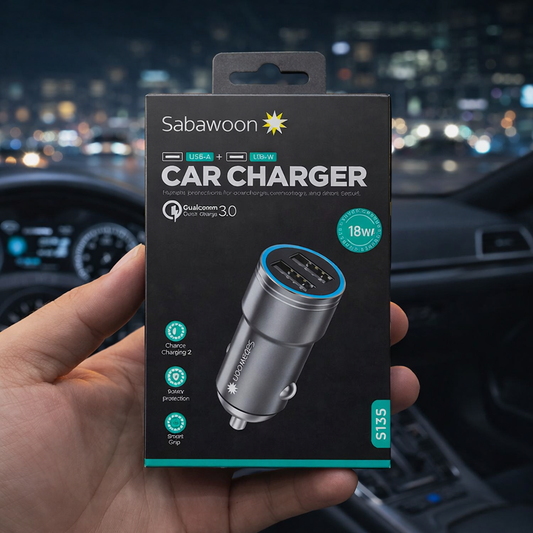 18W Dual USB Fast Charging Car Adapter
