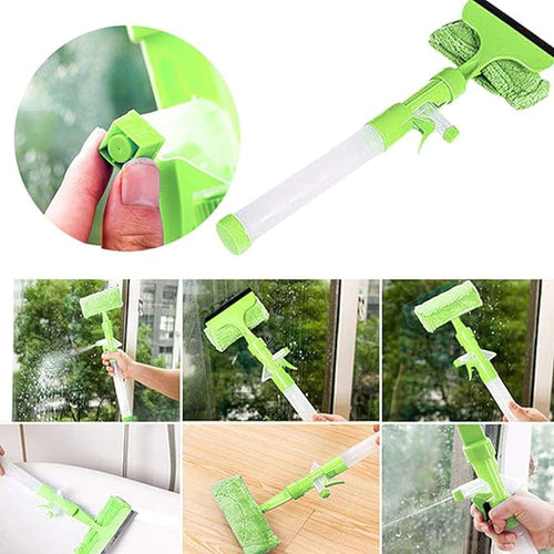 3-in-1 Fiber Window Wiper & Spray Cleaner
