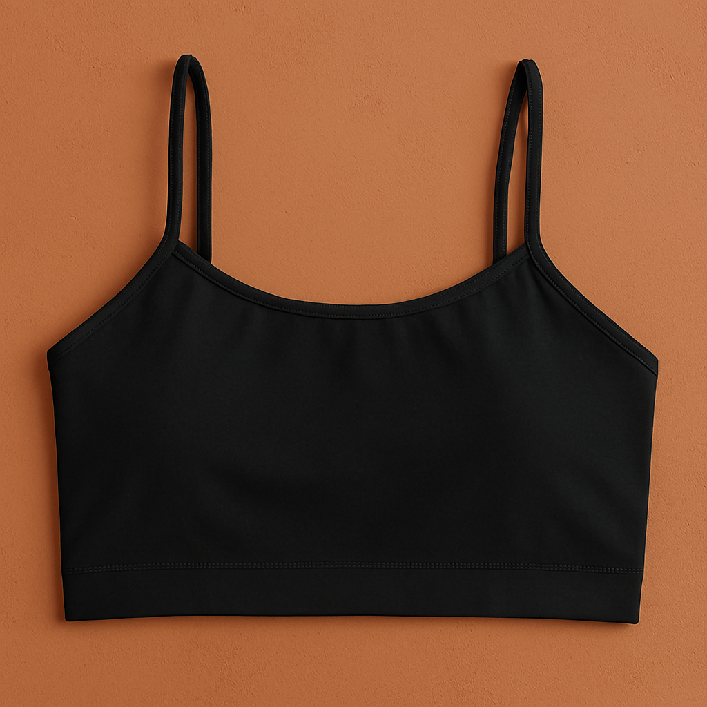 Teenagers’ Malai Non-Padded Bra – Soft, Lightweight &amp; Comfortable Everyday Wear Lingerie, Plain Design in Black, Sizes 28, 30, 32 - 28