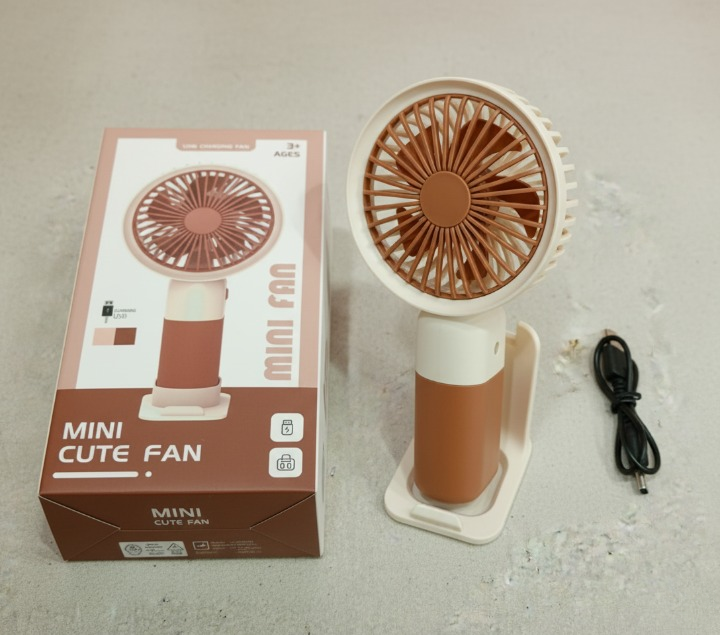 Mini USB Rechargeable Handheld Fan with Stand