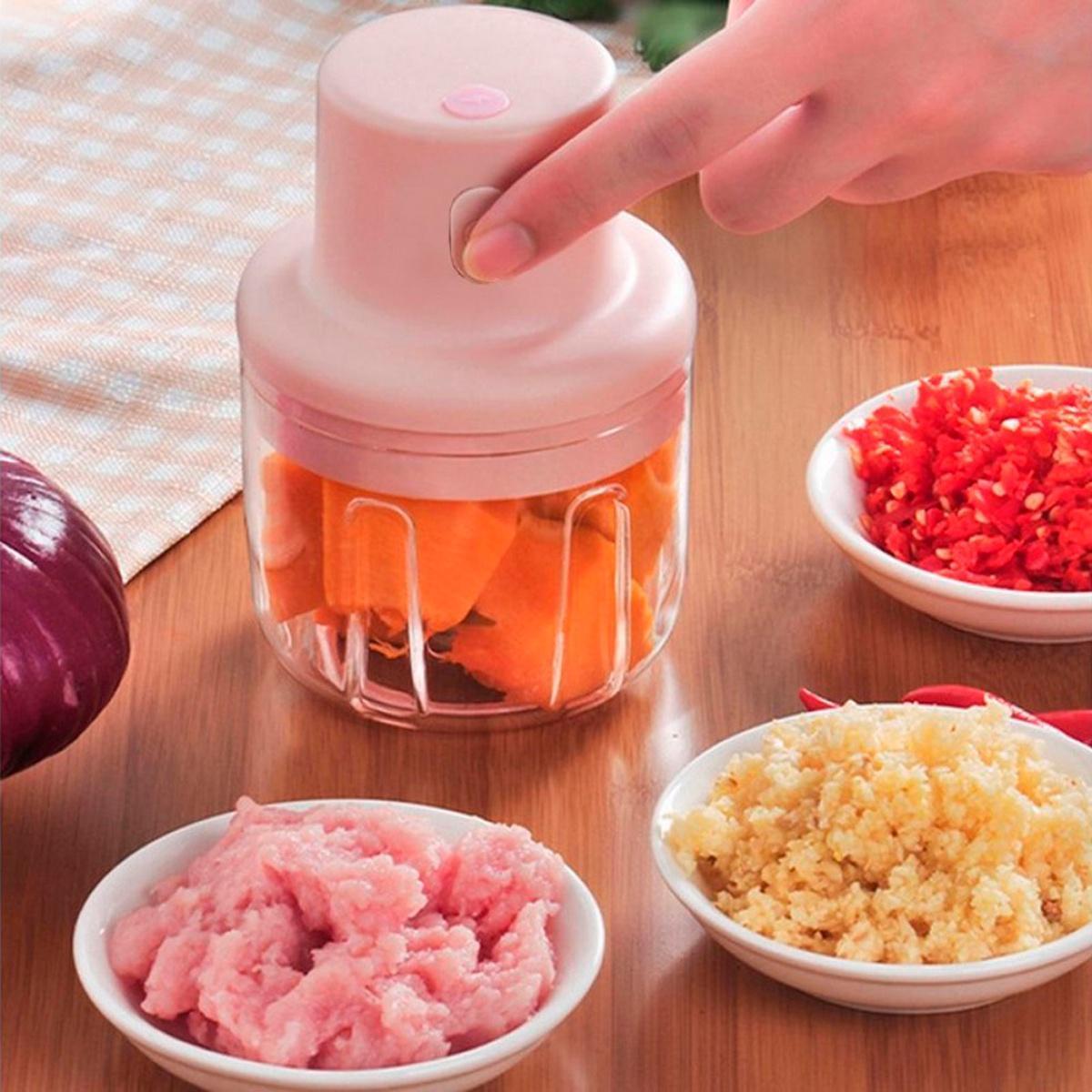 Mini USB Food Chopper – Electric Onion, Garlic & Vegetable Chopper
