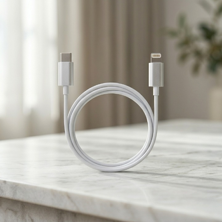 Apple USB-C to Lightning Cable (1m) – Premium Fast Charging Data Cable with Box Packing - Type C To C