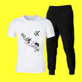 2 PCs High Quality New Fashion Style Sports Jogging Tracksuit for Men – Comfortable Athletic Wear, Trendy Casual Gym Outfit (Size Medium)