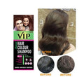 5-in-1 Hair Colour Shampoo Brown – Natural Ammonia-Free Hair Dye for Hair, Beard, Moustache &amp; Body Hair (180ml) - Black