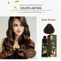 Light Brown Hair Color Shampoo – Quick &amp; Easy Gray Coverage, 200ml Natural-Looking Dye - Light brown