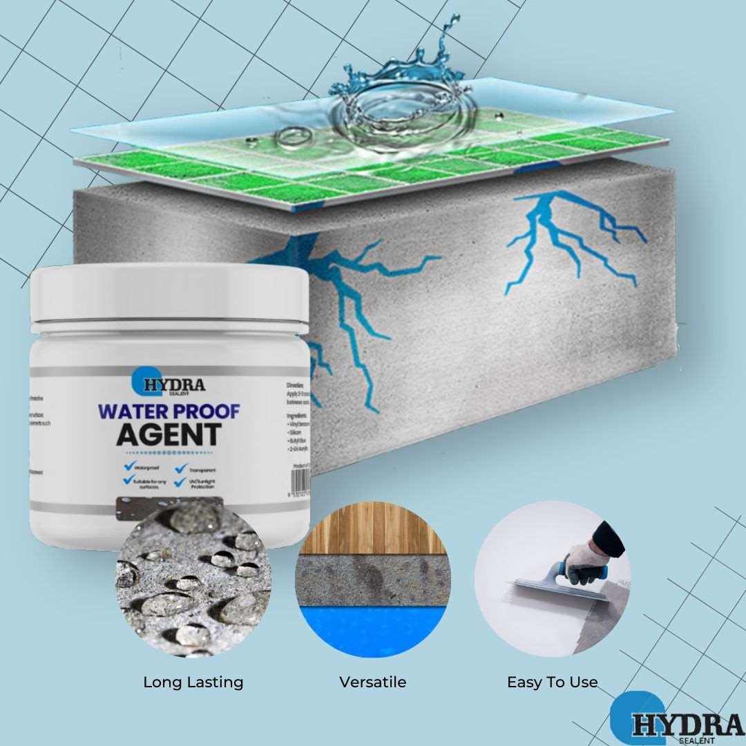 Hydra Waterproof Agent | Best Quality Waterproof Agent | Waterproofing Agent For Wall &amp; Floor - With Brush - 300 gram